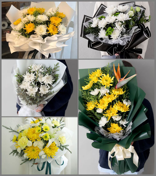 重庆奉节县鱼复街道白事花束代送